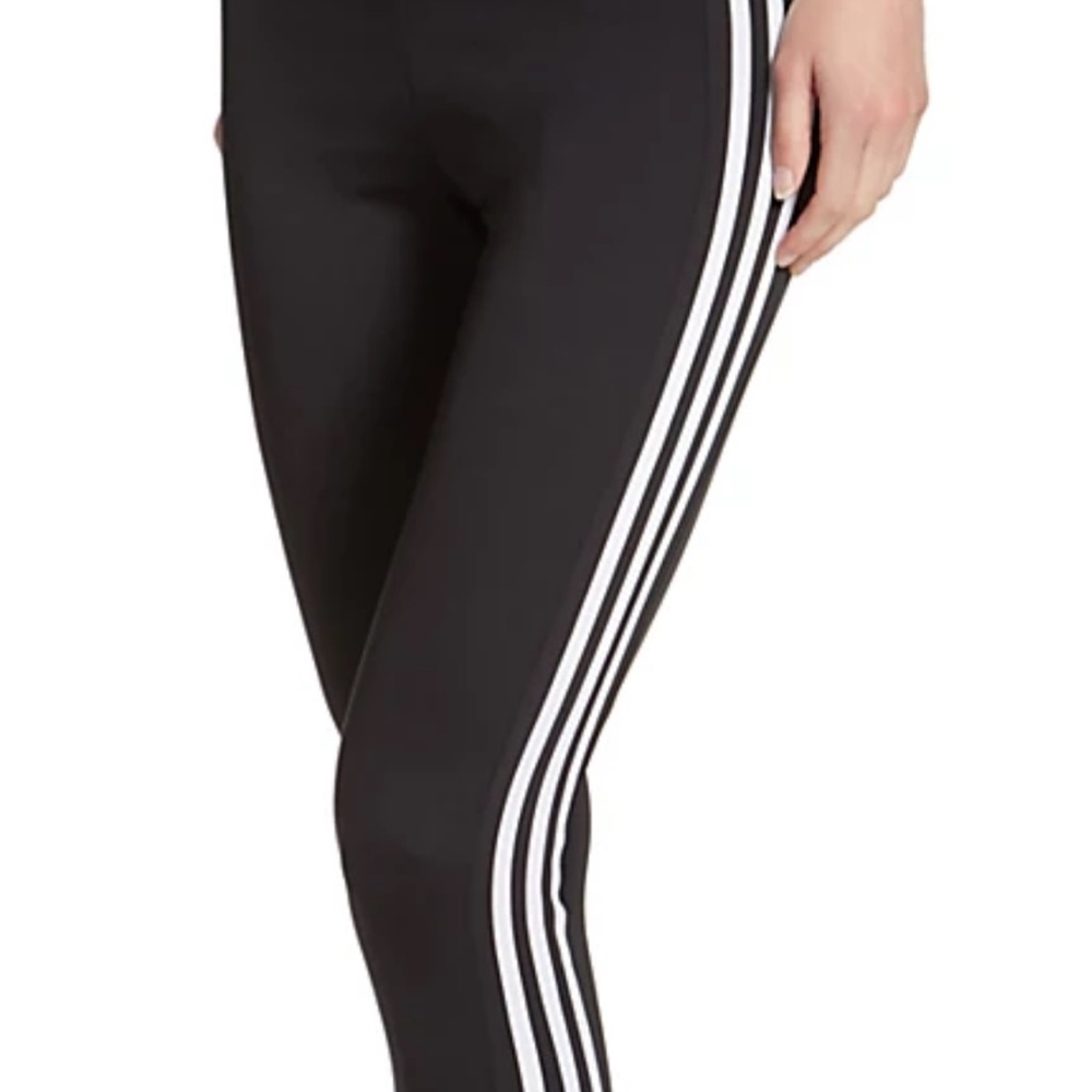 Adidas Black 7/8 Length High-Rise Leggings